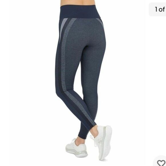 Spanx Seamless Track Stripe Leggings Womens Size Small - Picture 2 of 8